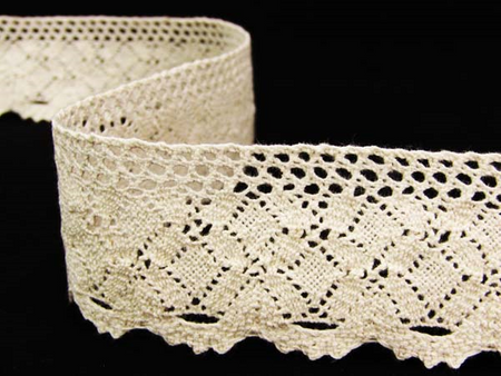 Koronka 4cm bawełniana naturalna
