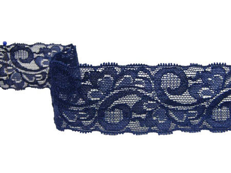 Wstawka 4cm elastyczna granat jasny