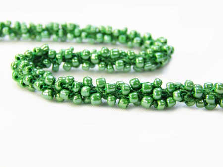 Taśma ozdobna KORALIK zielona