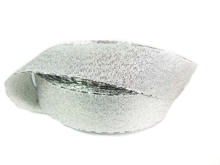 Wstążka 25mm lurex srebrna