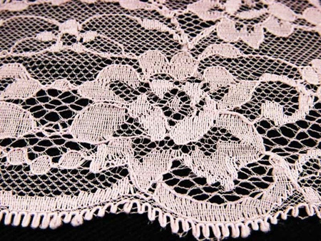 Koronka 8,5cm stabilna antyczny róż