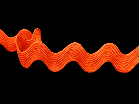 Taśma 28mm zygzak neon pomarańcz
