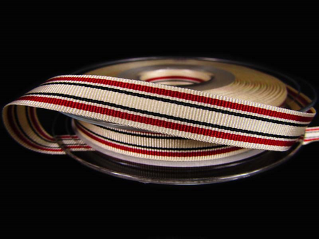 Taśma 10mm ryps DECKCHAIR czerwona