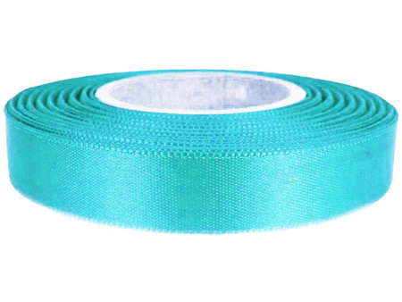 Wstążka 15mm atłas turkus