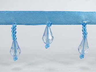 Taśma 3cm atłas SOPLE niebieska