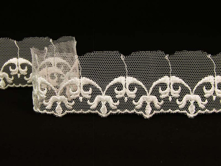 Koronka 3cm tiulowa ivory