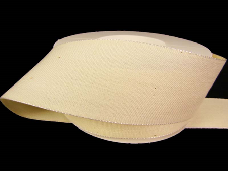 Taśma 40mm bawełniana natural