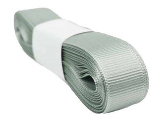 Taśma 15mm ryps poliester popiel