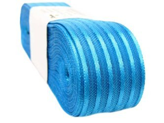 Wstążka 25mm atłas PASKI turkus