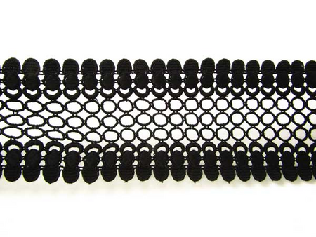 Wstawka 10cm gipiurowa poly czarna