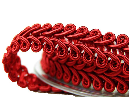 Taśma 1cm galonowa wiskoza bordo jasne