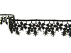 Koronka 2,5cm gipiurowa czarna