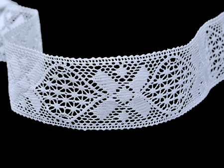 Wstawka 3,8cm bawełniana biała