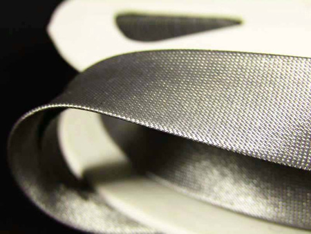 Lamówka 1,5cm atłasowa popiel