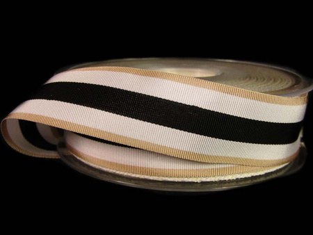 Taśma 25mm ryps LAMPAS beżowa