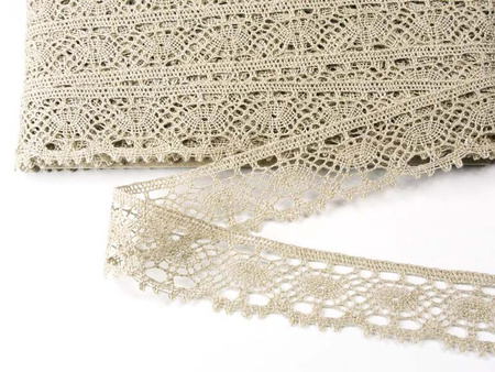Koronka 3,5cm len natural