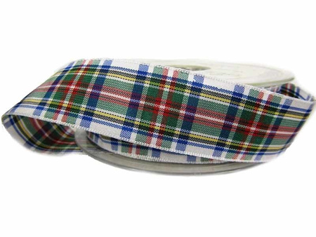 Wstążka 25mm kratka szkocka Dress Stewart