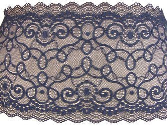 Wstawka 17cm elastyczna granat