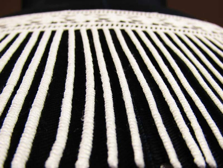 Taśma 11cm FRĘDZEL poly ivory