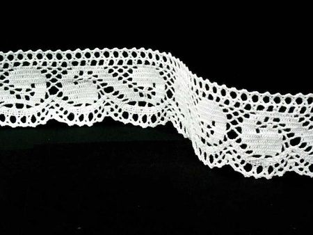 Koronka 4,3cm bawełniana biała
