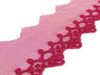 Koronka 5cm tiulowa bordo 