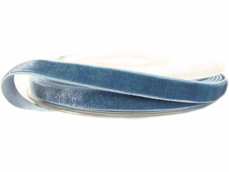 Aksamitka 9mm elastyczna niebieska