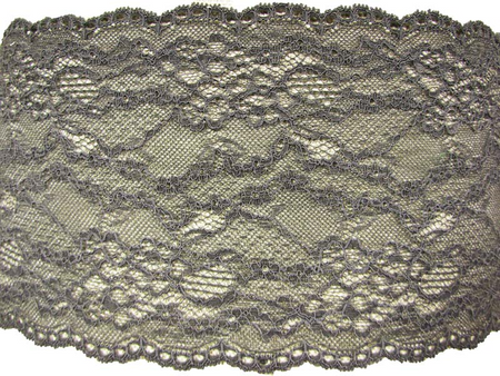 Wstawka 17cm elastyczna ciemny popiel