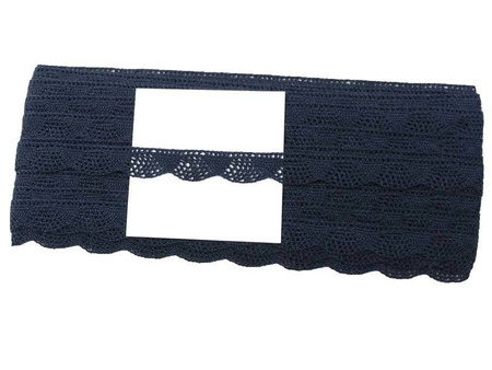 Koronka 1,5cm bawełniana granat