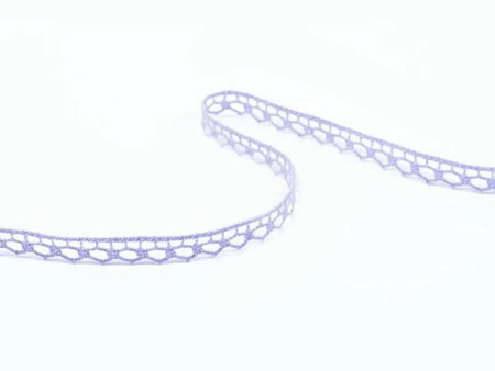 Koronka 1cm bawełniana fiołkowa